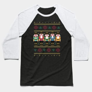 Nutcracker Ugly Christmas Sweater Baseball T-Shirt